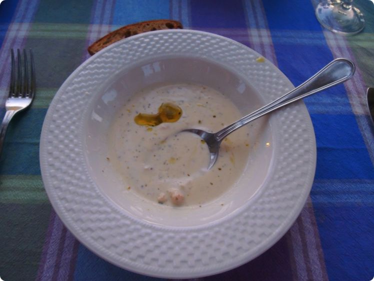 Seafood bisque - creamy yet light and flavorful