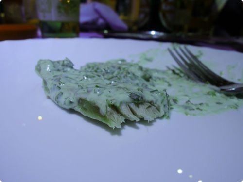 Appetizer - tuna with a capers sauce