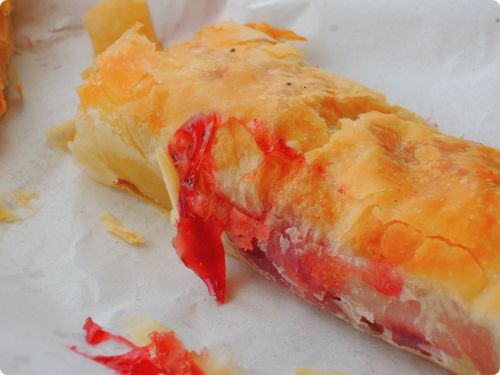 Cherry filled pastry