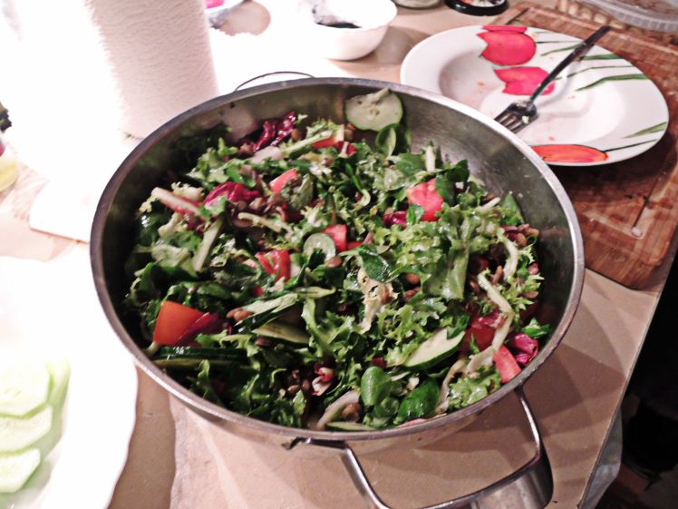 Such a fresh and simple salad, straight from the market!  