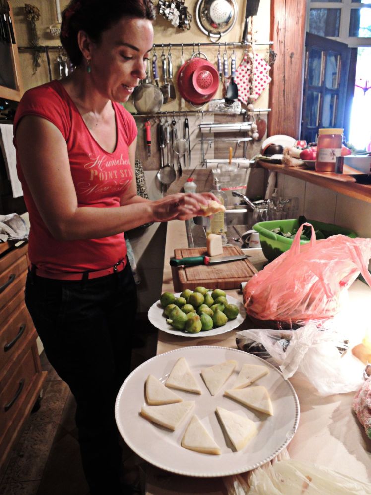 Tatjana whips up a delicious cheese plate with honey and figs