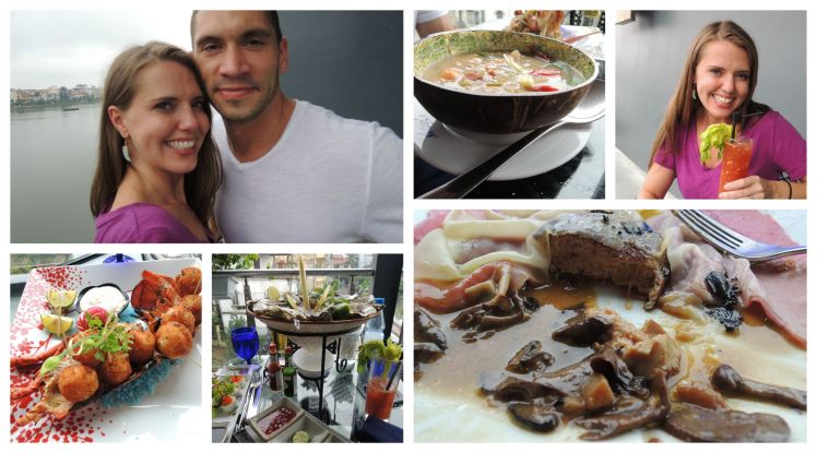 Lunch overlooking West Lake