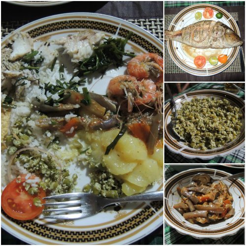 Whole fish, shrimp, rice and curry made straight from the hearts of our host and hostess