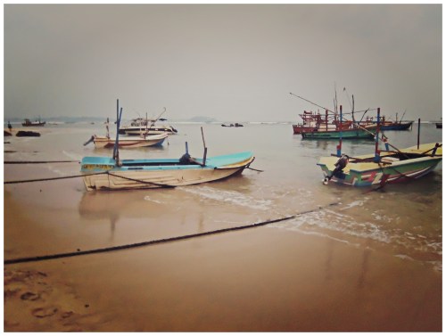 Weligama Beach in front of Fisherman's Bay Hotel