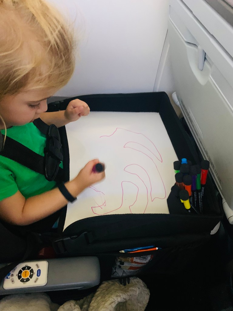 Travel tray, travel accessory, travel with kids, family travel